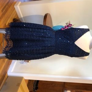 Adrianna Papell size 10 (uk 14). Sequin blue